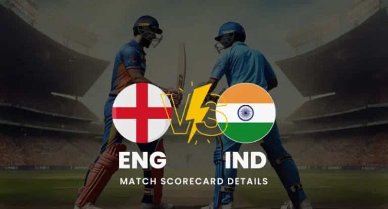 England vs India National Cricket Team Match Scorecard